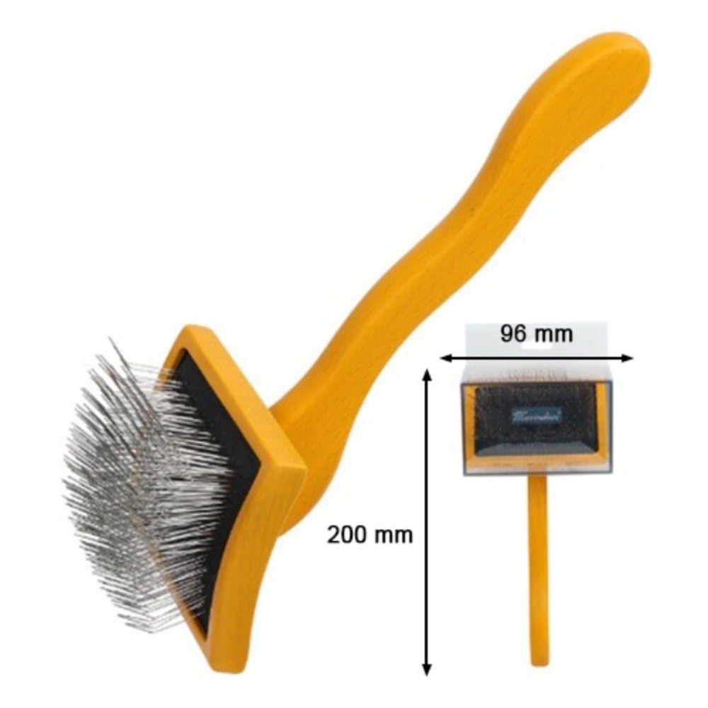 Brush for Dog, Slicker for Grooming, Groomgrip Coating, Yellow , Large NEW!!! - Picture 2 of 16